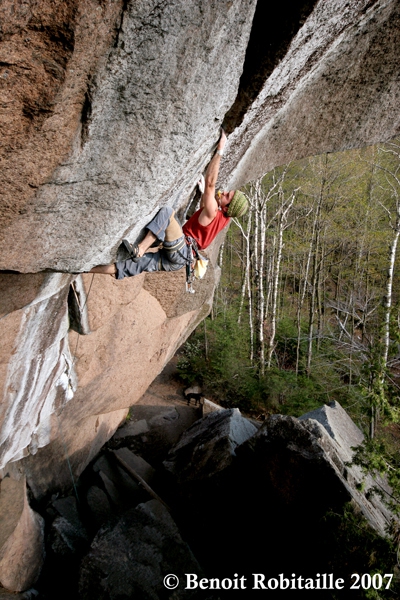La Zébrée, 8b+ - тред-маршрут пройден редпойнт! (Скалолазание, канада)
