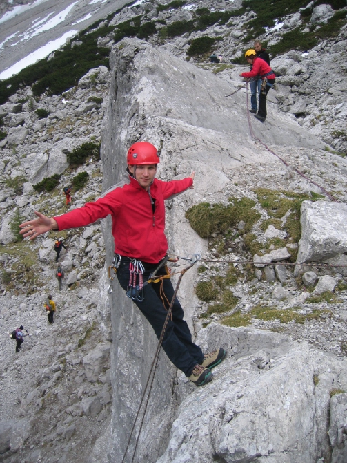 Горная школа в "Царстве Синего Льда" (dav-club-russland, мультипитч, dav, мюнхен, берхтесгаден, курсы, альпинизм, скалолазание)