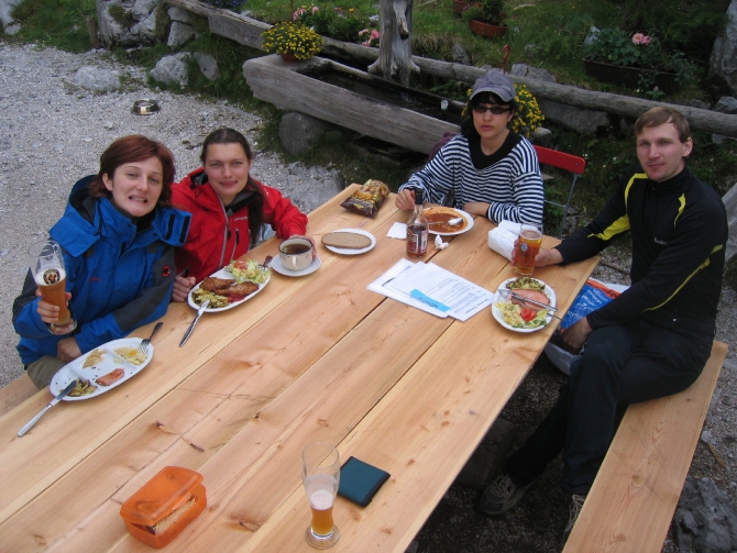 Горная школа в "Царстве Синего Льда" (dav-club-russland, мультипитч, dav, мюнхен, берхтесгаден, курсы, альпинизм, скалолазание)