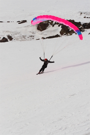 speedflying - Российский дебют ( подробный фотоотчет на www.freeridecup.ru, Бэккантри/Фрирайд, b.a.s.e., горные лыжи, снаряжение)