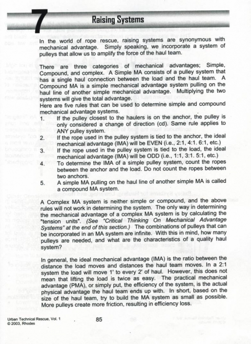 Полиспасты для спасательных работ. Часть III. Ф.Фарберов 2007 г. (Альпинизм, спасработы, снаряжение)