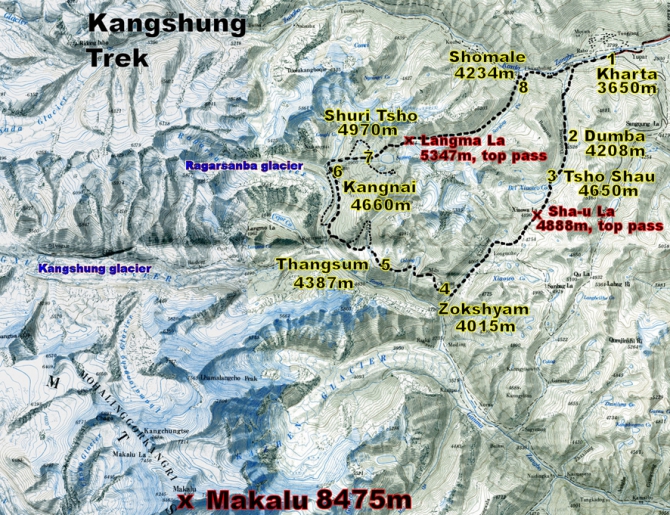 Трек к Кангчунгской (Восточной) стене Эвереста. Планы маевки. (Путешествия, долина кама, трккинг, кангчунгская стена, тибет, непал)