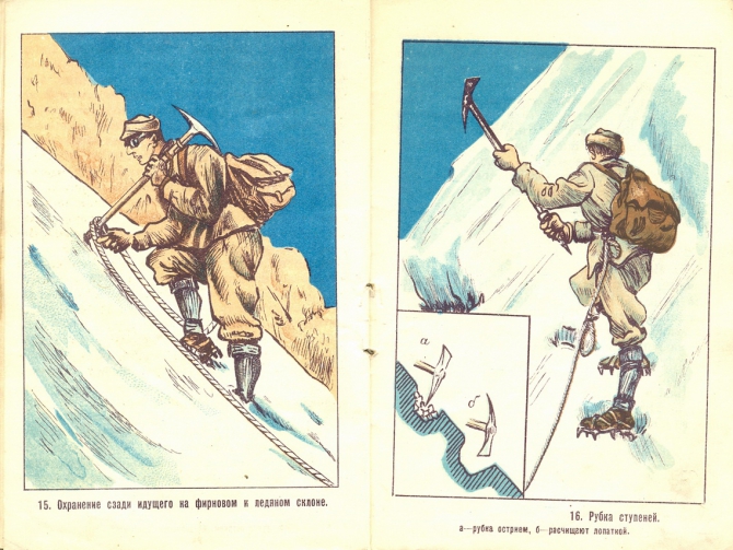 Альбом "Техника хождения по снегу, фирну и льду" (движение по снегу)