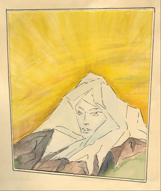 Из моей антикварной лавки (Альпинизм, картинка, гора, девушка)