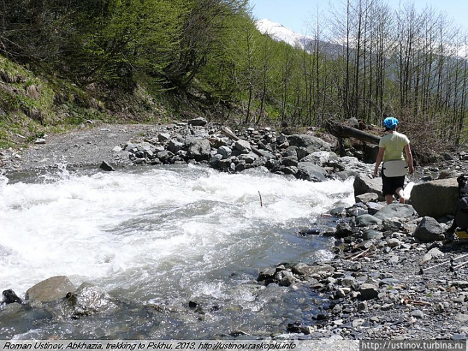 НС на переправе в Абхазии. (Горный туризм, переправа, поход)