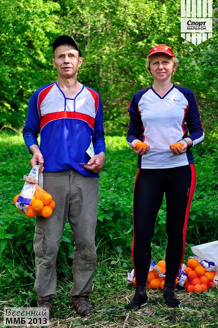 Апельсины на Весеннем марш-броске 2013! (московский марш-бросок, ммб 2013, спорт-марафон)