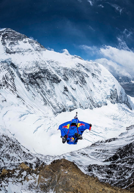 Валерий Розов прыгнул с северной стены Эвереста. Экзит на высоте 7220 м. (Альпинизм, прыжки, red bull, экспедиции, видео, base)
