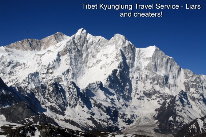 TIBET KYUNGLUNG TRAVEL SERVICE. Liars and cheaters! Остерегайтесь - мошенники! (Путешествия, tibet kyunglung travel service liars and cheaters!, лходзе, тибет, эверест, китай)