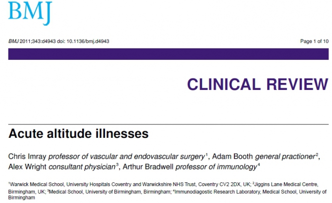 Острая высотная болезнь: обзор по "горняшке" (Альпинизм, высотный отёк лёгких, высотный отёк мозга, острая горная болезнь, акклиматизация, медицина)