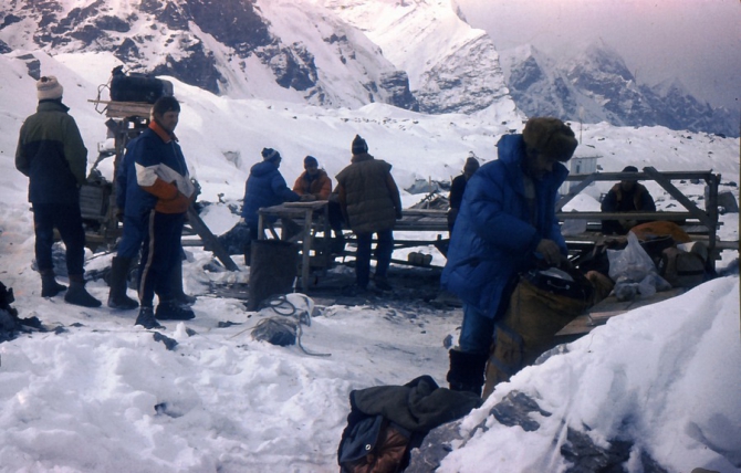 Хан-Тенгри, зима 1992, ЦСКА Казахстана. (Альпинизм, хрищатый, алма-ата)