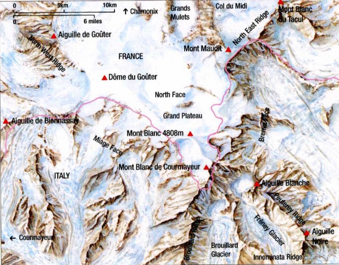 Монблан. 1786 год. 8 августа. 18 ч.30 м. (Альпинизм, бальма, боссон, паккар, франция, альпы)