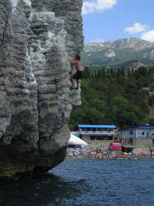 Deep water solo по-крымски! (Скалолазание, дива, симеиз, ковалев)