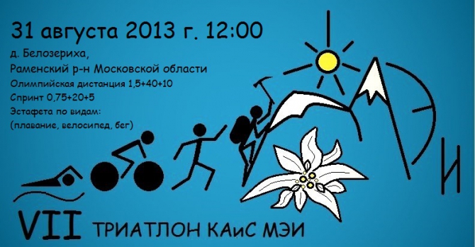 Спонсоры Триатлона КАиС МЭИ - БАСК, ТРИСПОРТ, KONG, ASICS (Альпинизм)