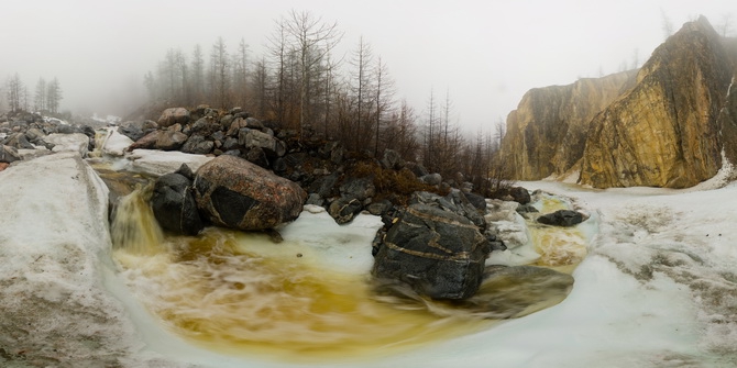 Белый Иркут в тумане.Мунку-Сардык. (Путешествия, baikal360, panorama, virtual tour, baikal, байкал, виртуальный тур, панорама, байкал360, панорамный мир, саяны)
