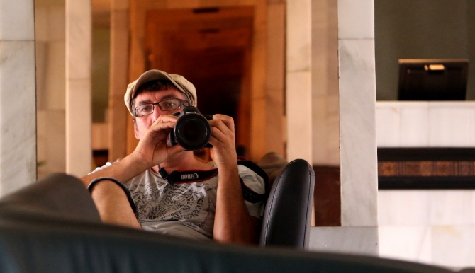 ЗаМарочка с штативом и дочкой..