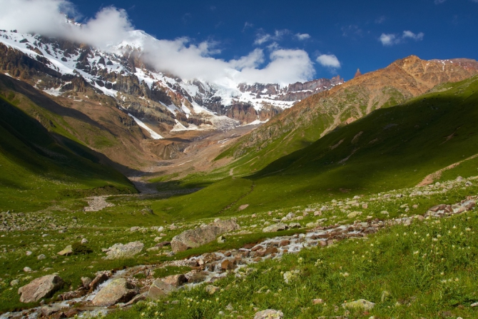Фотоотчёт о походе по Кавказу, с восхождением на Эльбрус (Альпинизм, горный поход, июль 2013)