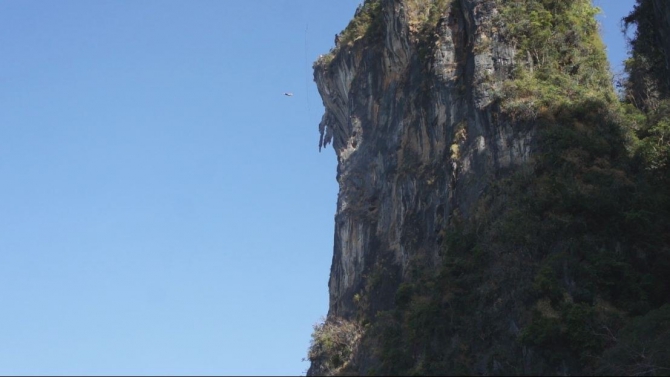 120 метров над Таиландом (Ropejumping, роупджампинг, скалолазание, base, droprope, тон сай, ropejumping, climbing, бейс)