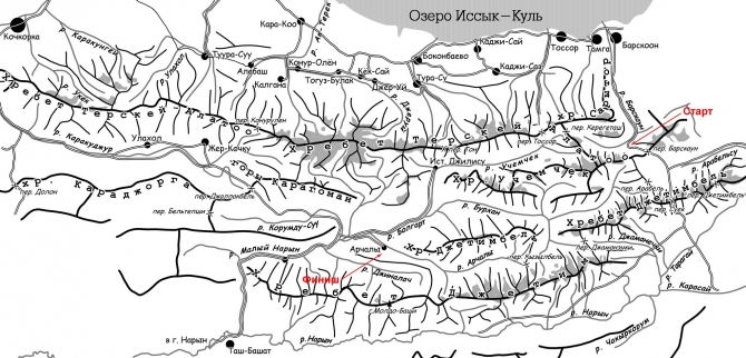 Разведка хребта Джетим. Горный поход 2 к.с. (Горный туризм, терскей, джетимбель)