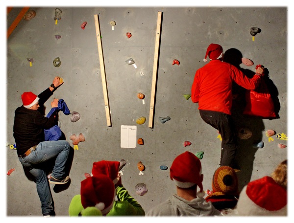 Теперь в Королёве можно лазить Drytooling! И как мы Новый год отмечали! (Скалолазание, скалолазание, соревнования, ледолазание)