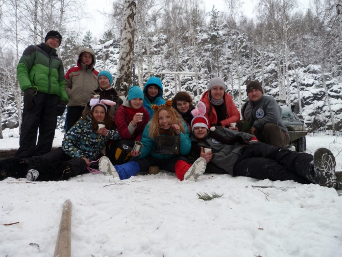 Новый год на Волчихе (новички, ФАСО, Альпинизм, альпинисты, праздник)