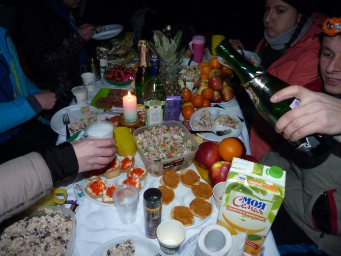 Новый год на Волчихе (новички, ФАСО, Альпинизм, альпинисты, праздник)