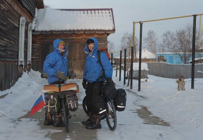Первый выезд зимой на велосипедах, Томск-Каргасок, 2013 (Путешествия, зима, россия, север, велотуризм, велосипедизм)