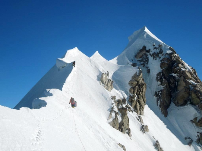Оконченный траверс (Альпинизм, кузенков, кондрашкин, коваль, питер, тотмянин, безенгийская стена, безенги, зима)