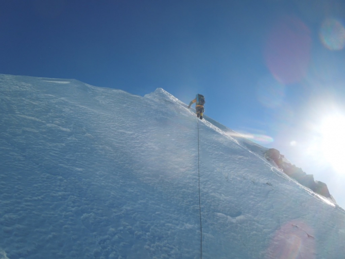 Оконченный траверс (Альпинизм, кузенков, кондрашкин, коваль, питер, тотмянин, безенгийская стена, безенги, зима)
