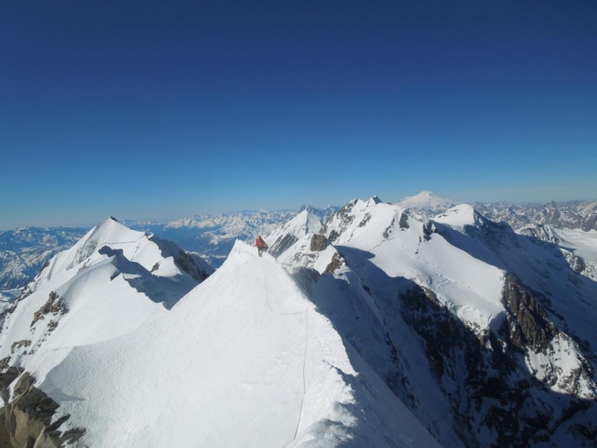 Оконченный траверс (Альпинизм, кузенков, кондрашкин, коваль, питер, тотмянин, безенгийская стена, безенги, зима)