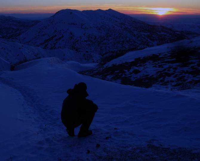 Захотелось поделиться настроением, или на Западном гребне - без перемен. (Альпинизм, ас "йулбарс", чимган зимой)