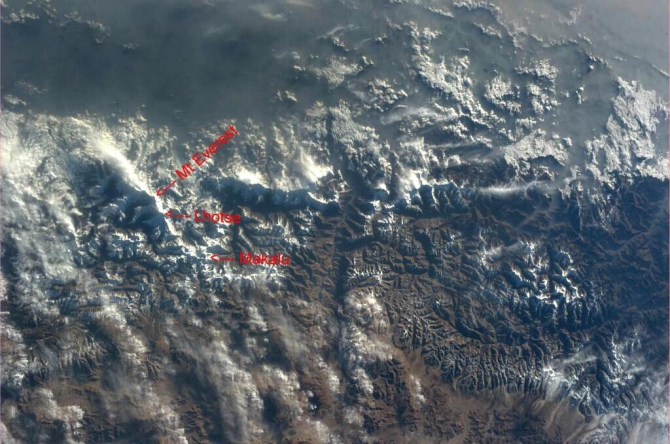 Свежие фото с МКС. Гималаи и Эльбрус (Альпинизм, срязанский, коичи)