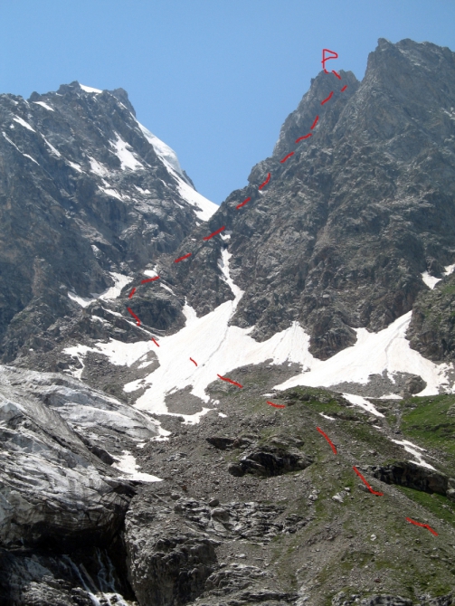 Ущелья Адырсу и Адылсу.Фото маршрутов в дополнение к описаниям (Альпинизм, уллу-тау, альпинистские маршруты)