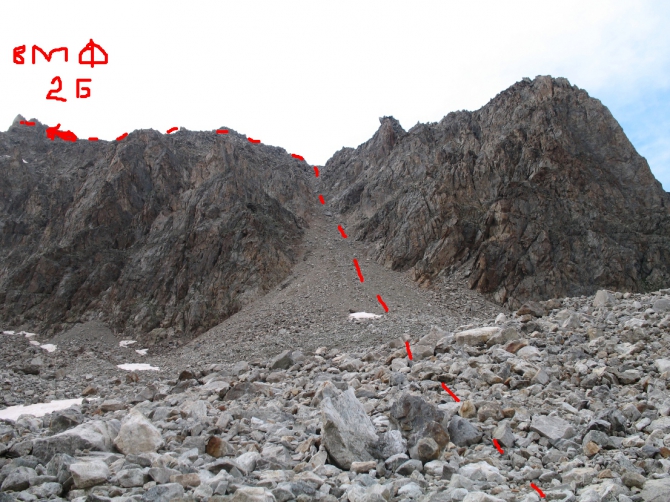 Ущелья Адырсу и Адылсу.Фото маршрутов в дополнение к описаниям (Альпинизм, уллу-тау, альпинистские маршруты)