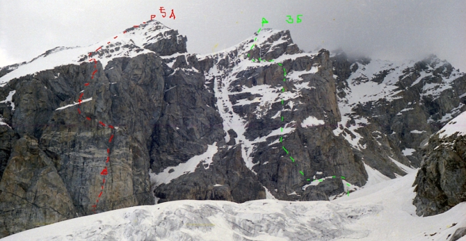 Ущелья Адырсу и Адылсу.Фото маршрутов в дополнение к описаниям (Альпинизм, уллу-тау, альпинистские маршруты)