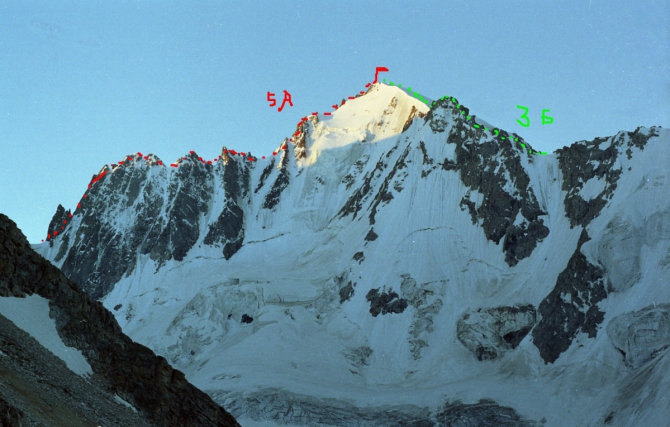 Ущелья Адырсу и Адылсу.Фото маршрутов в дополнение к описаниям (Альпинизм, уллу-тау, альпинистские маршруты)