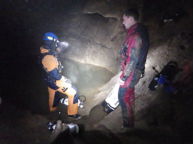 Новые открытия и достижения в п. Нахимовская. Свой путь в поисках подземной реки Караби. (Спелеология, сифон, крым, исследования, спелеодайвинг, первопроход)