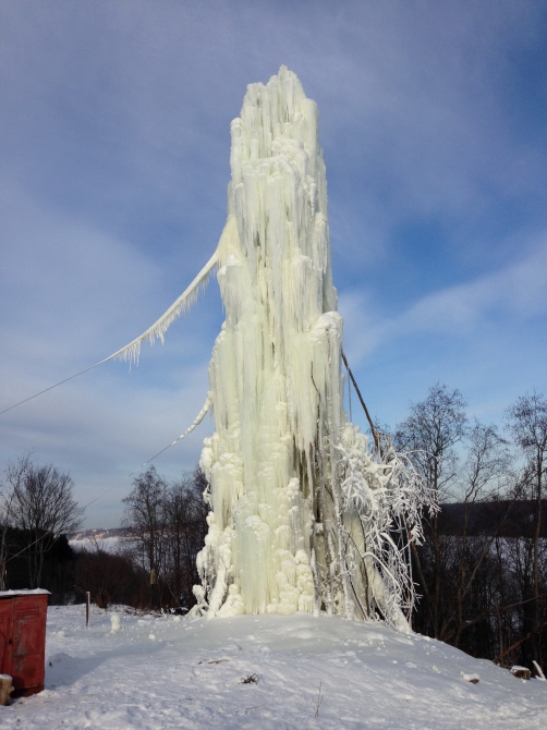 Сосулька в Ярославле 2014 (Альпинизм, ярославль, ледолазание)