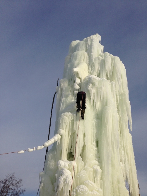 Сосулька в Ярославле 2014 (Альпинизм, ярославль, ледолазание)