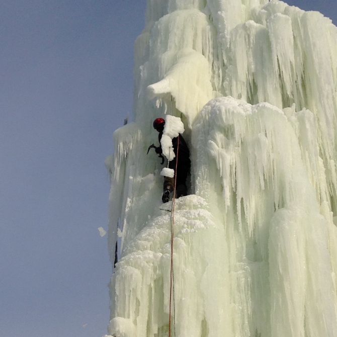 Сосулька в Ярославле 2014 (Альпинизм, ярославль, ледолазание)