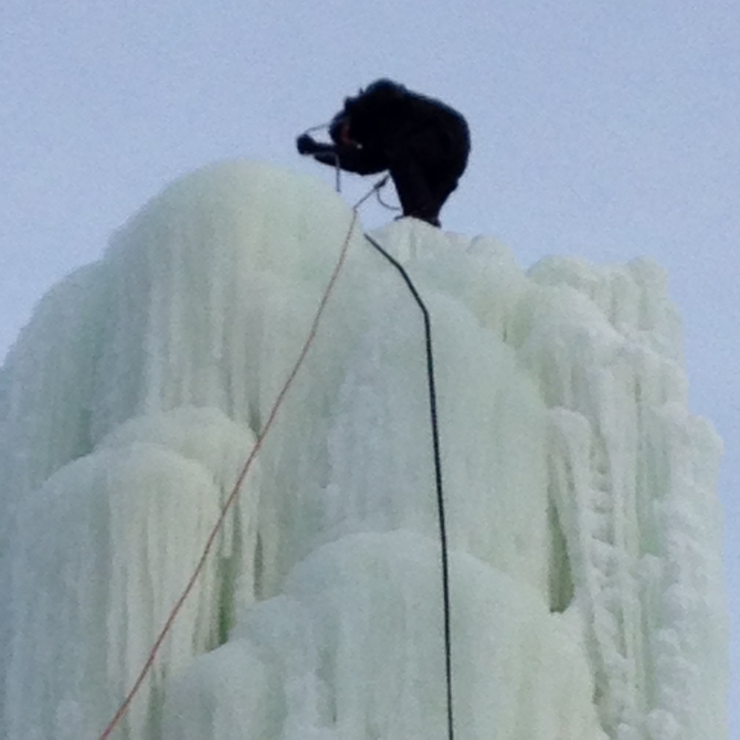 Сосулька в Ярославле 2014 (Альпинизм, ярославль, ледолазание)