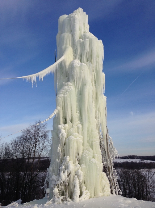 Сосулька в Ярославле 2014 (Альпинизм, ярославль, ледолазание)