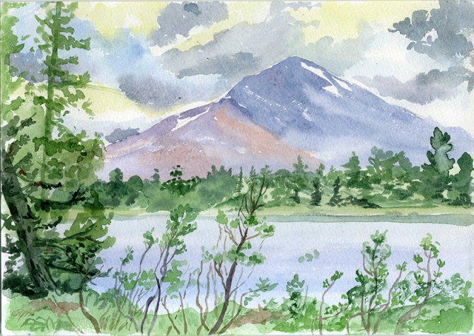 Еще одни Ергаки (Путешествия, творчество, живопись, саяны, рисунки, рисование, графика, акварель, пейзаж)