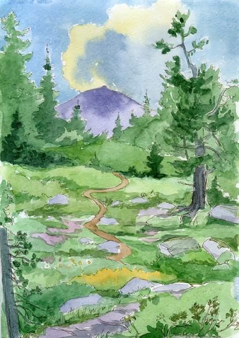 Еще одни Ергаки (Путешествия, творчество, живопись, саяны, рисунки, рисование, графика, акварель, пейзаж)