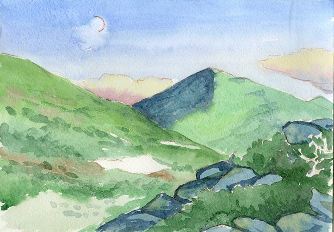 Еще одни Ергаки (Путешествия, творчество, живопись, саяны, рисунки, рисование, графика, акварель, пейзаж)