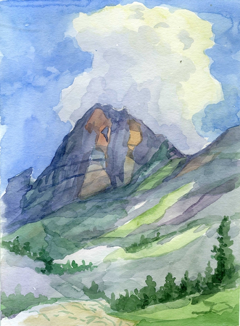 Еще одни Ергаки (Путешествия, творчество, живопись, саяны, рисунки, рисование, графика, акварель, пейзаж)