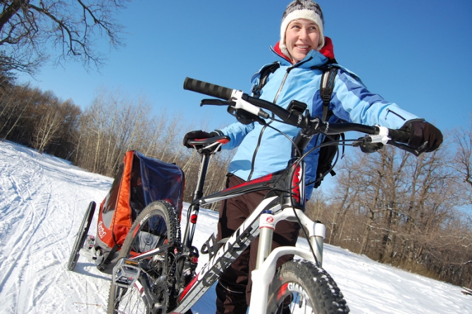 Какая у вас коляска для активного отдыха? (Вело, thule-chariot corsaire, детская коляска, дети, велосипед)