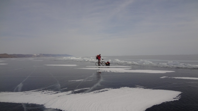 Байкал на велосипедах в выходные (Путешествия, лед, путешествия)