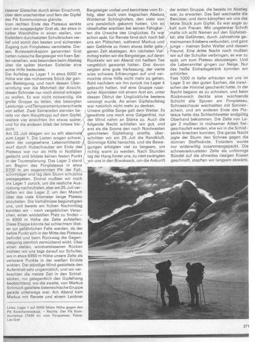 АЛЬПИНИСТ. АЛЬПИНИЗМ. КЛАССИКА. (австрийские альпинисты, мал, пик коммунизма, пик корженевской, 1976 год, leo graf)