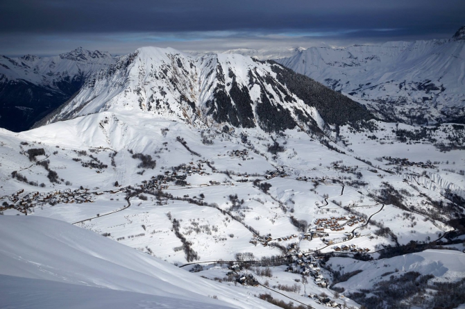 Про самую большую в долине Морьен зону катания и немного про пользу страховки :, Бэккантри/Фрирайд, альпы, ски-тур, les sibbeles, спидфлайнг, bd)