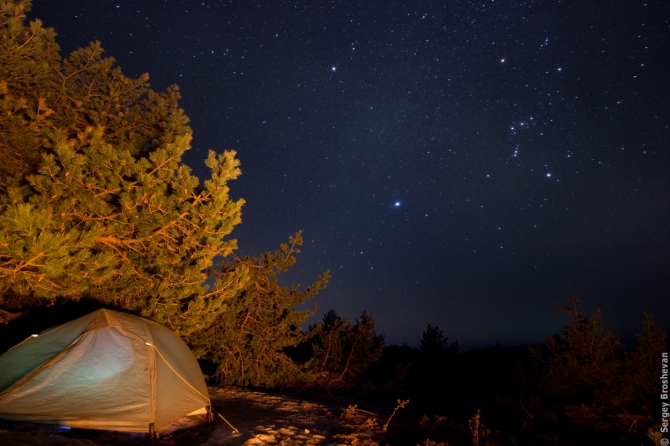 Крымская зима, 2 дня в походе - рассвет и звезды (Горный туризм, пвд, фото, ялта, яйла, айпетринская яйла, таракташская тропа)